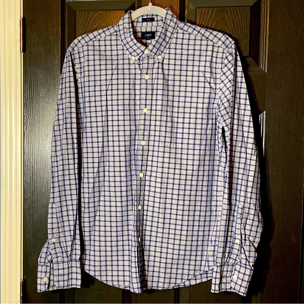 J Crew Mens Button-down SZ M